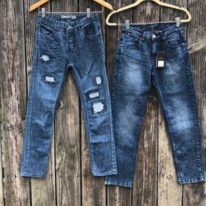 NWT 2pairs of boys size 12 jeans.